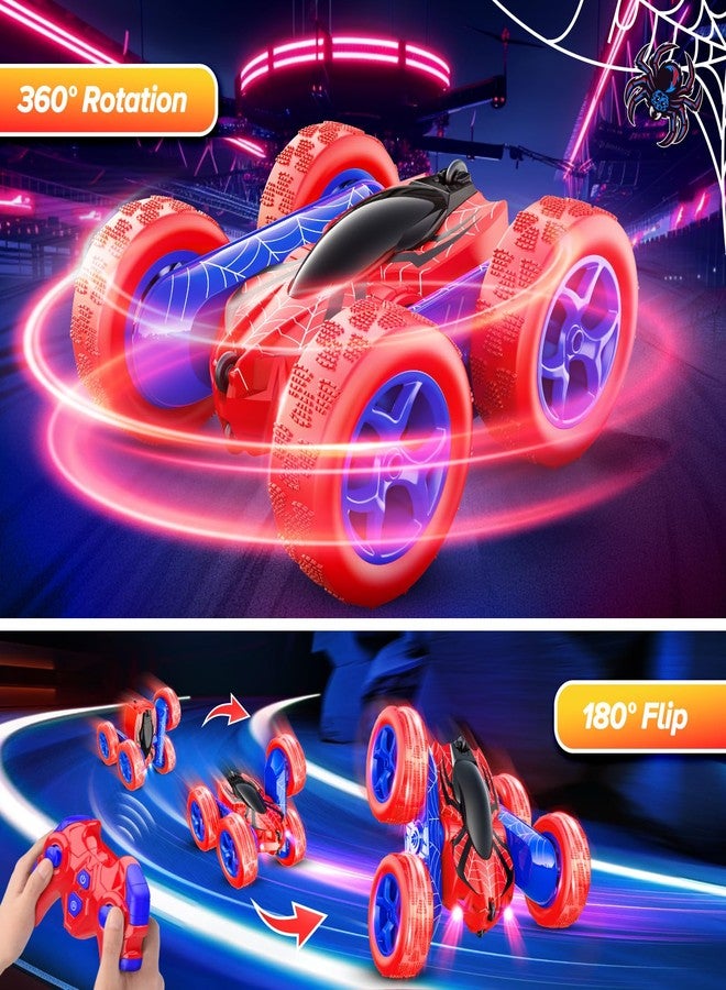 Excitobo Toys for Boys 4-6,360° Rotating 2.4GHz Fast Stunt Rechargeable 4WD Remote Control Car Boy Toys for Age 4-6 5-7 6-8,Outdoor Toy RC Car Gifts for Birthday Chritmas Halloween Easter Boys Girls - Image 3